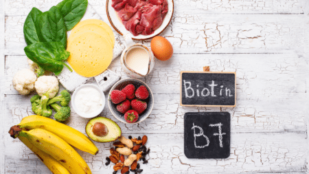 Biotinu praturtinti maisto produktai